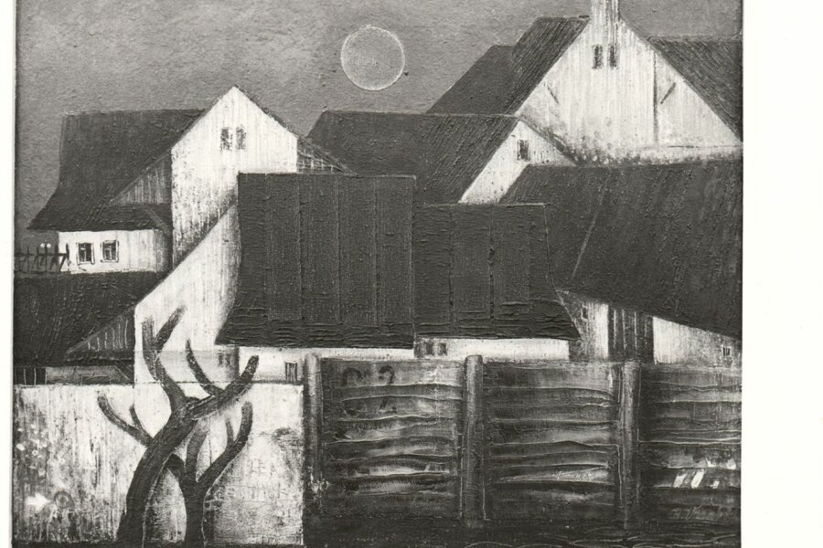 Bohumil Vrzal, Cestou do Ľubietovej, 1985, kombinovaná technika